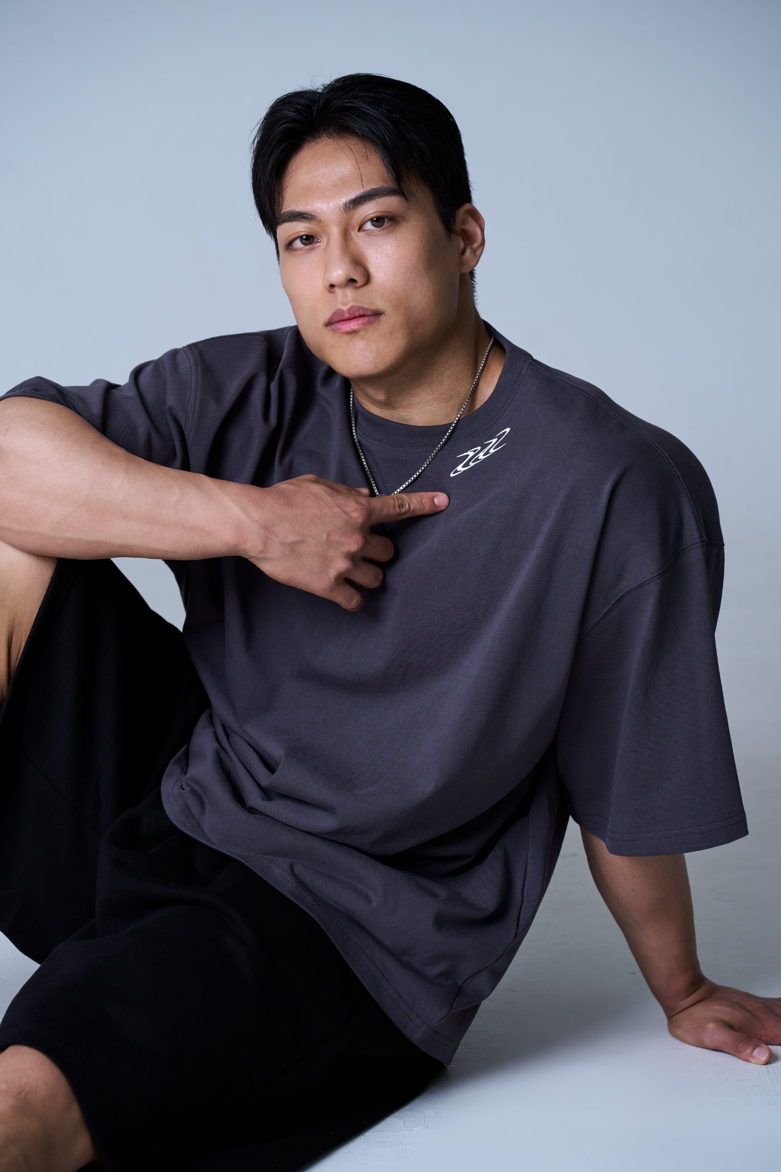 XAI Signature Logo Overfit T-Shirt - Charcoal 3