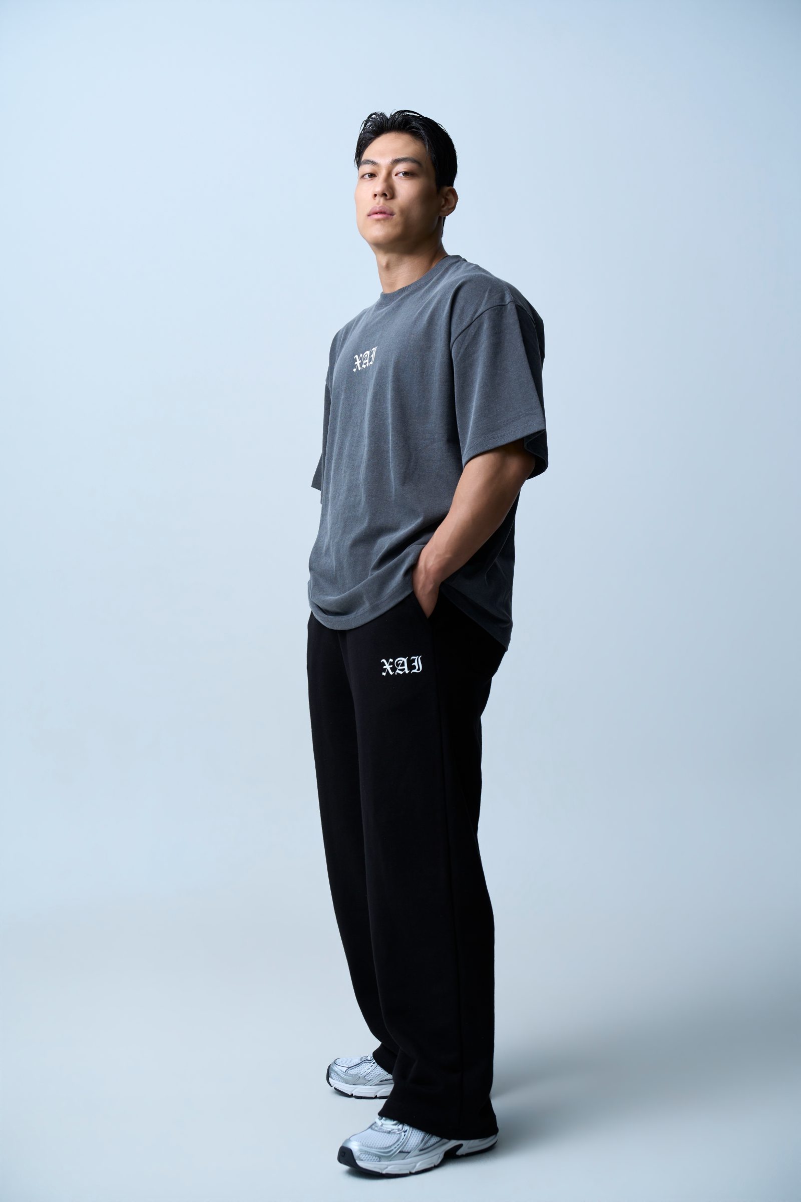 XAI Font Wide Pants - Black 2