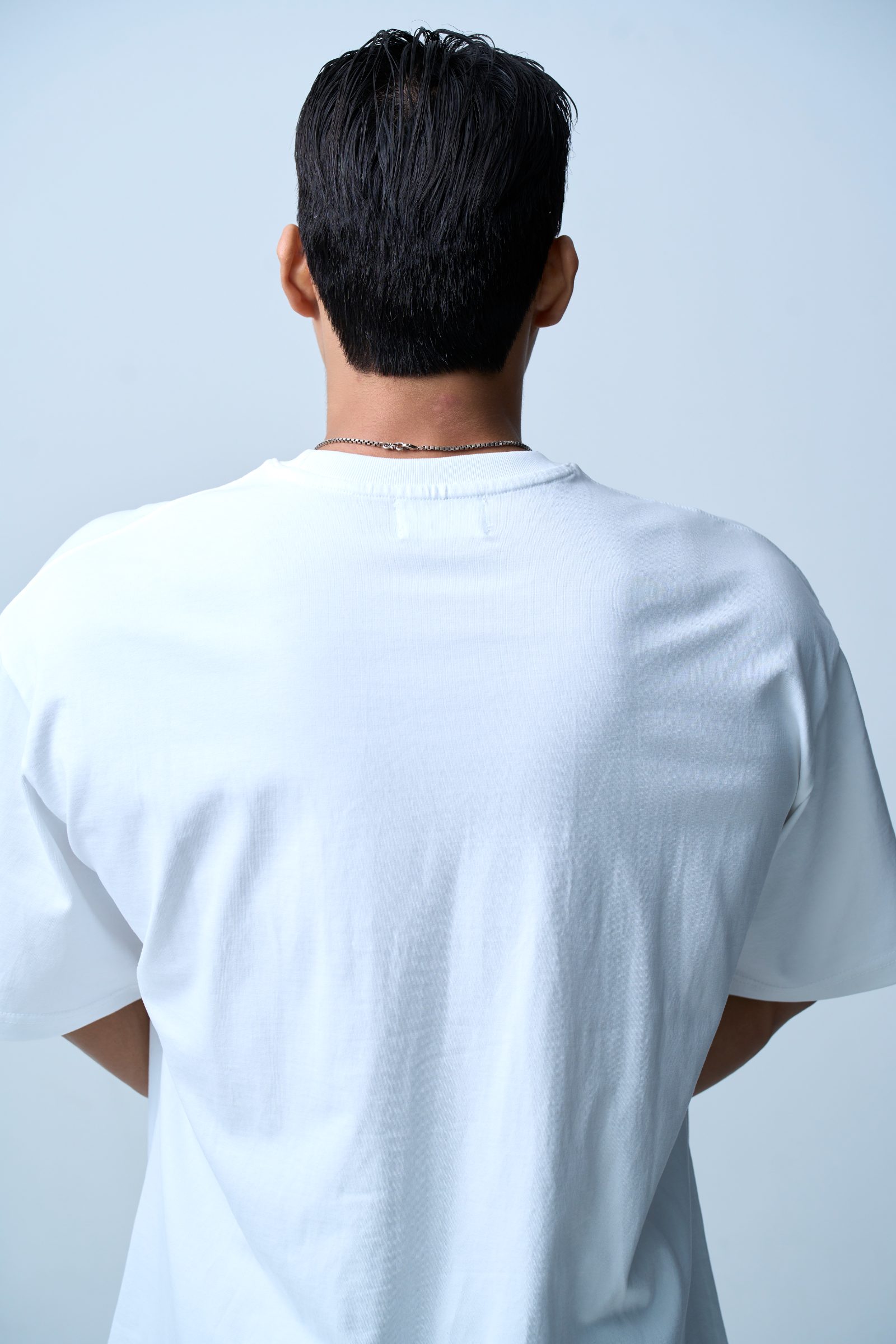 XAI Font Logo Pigment Overfit T-Shirt - White 5