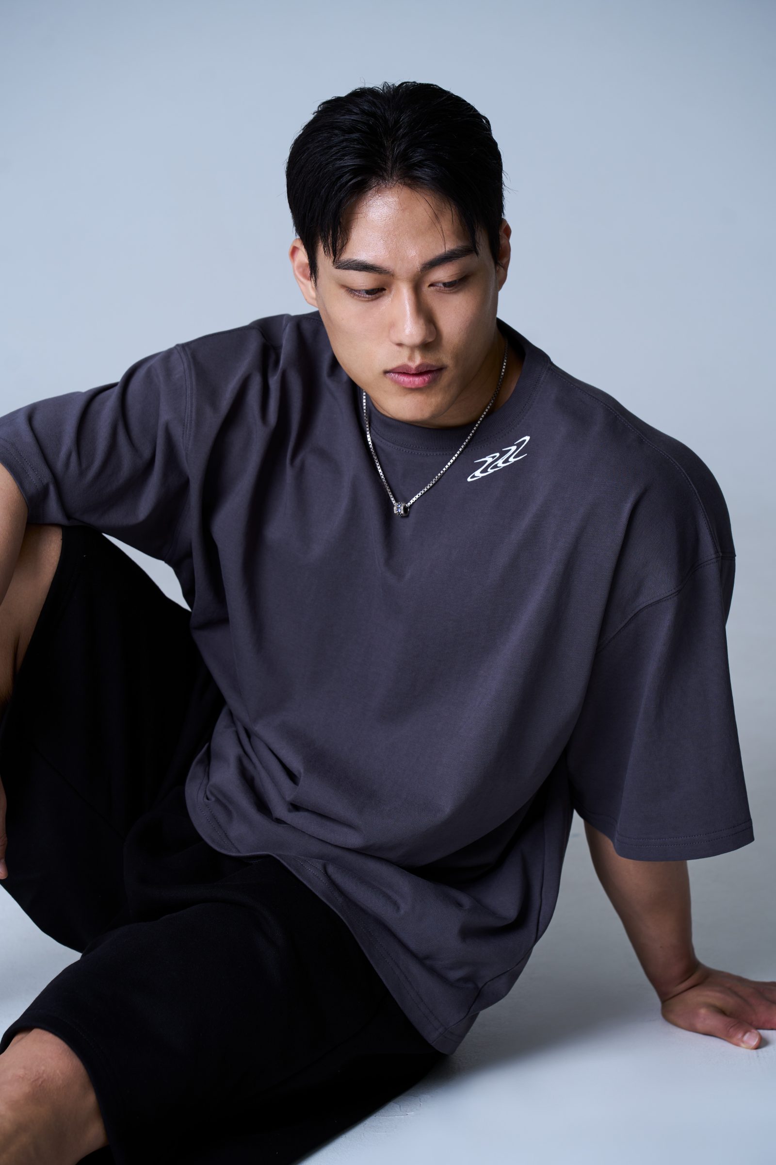 XAI Signature Logo Overfit T-Shirt - Charcoal 2