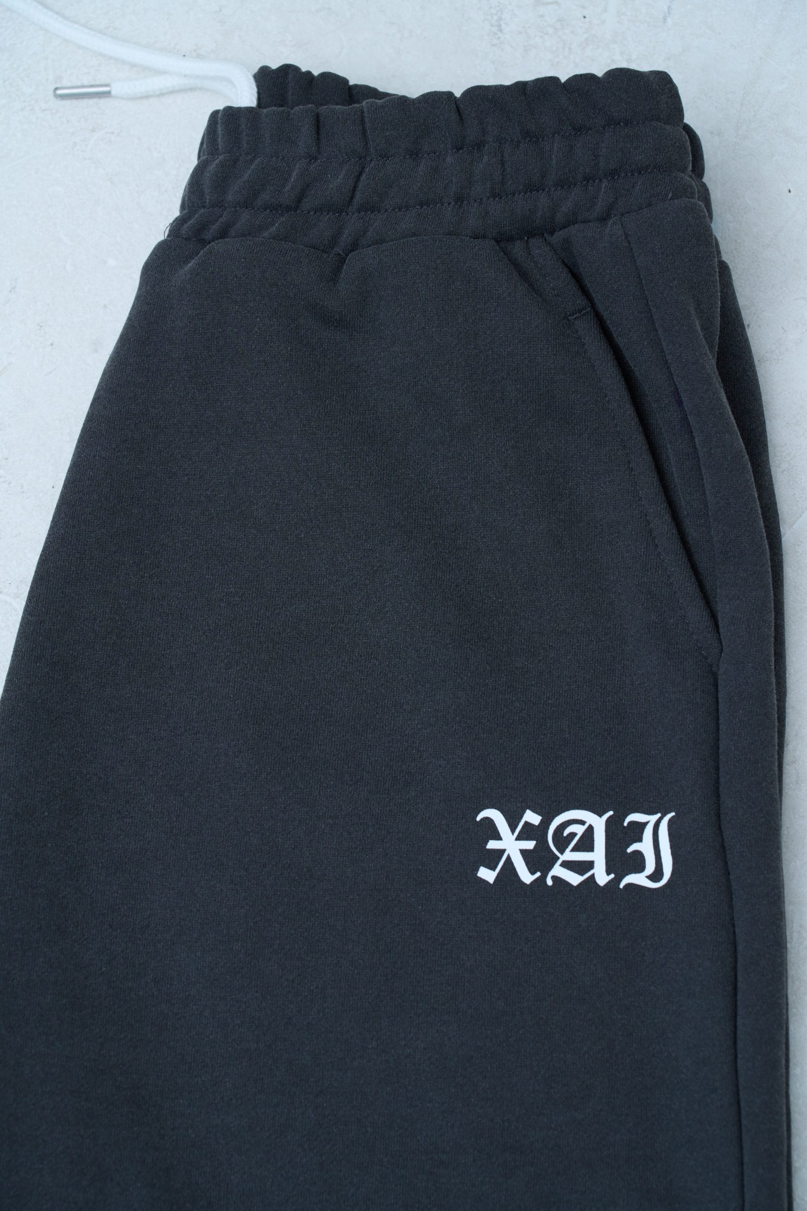 XAI Font Wide Pants - Pigment Charcoal 4