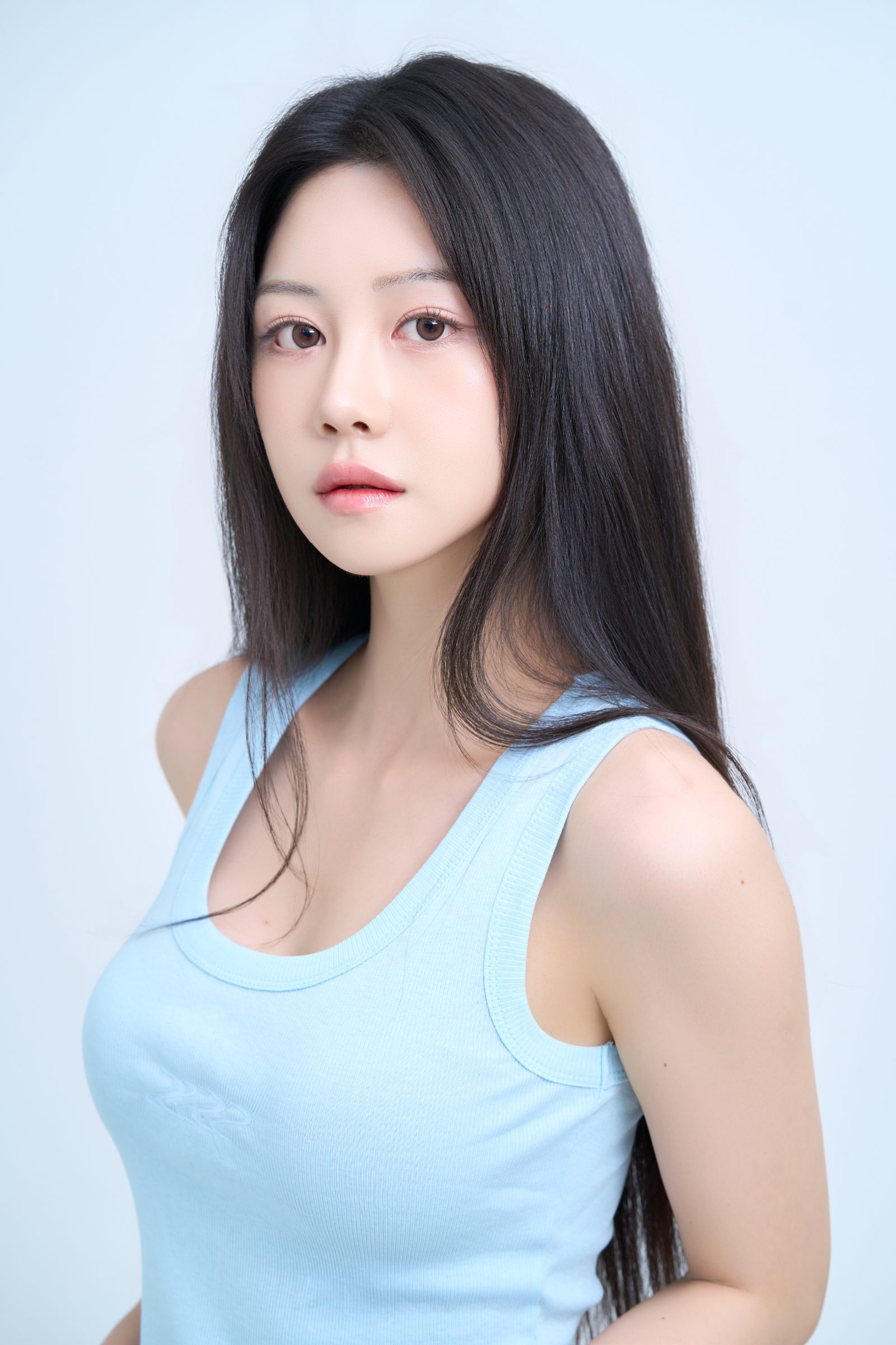 πππ Women Signature Logo Sleeveless Top - Skyblue 4